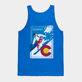 Snowboard Colorado Winter Sports Tank Top